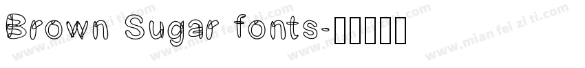 Brown Sugar fonts字体转换